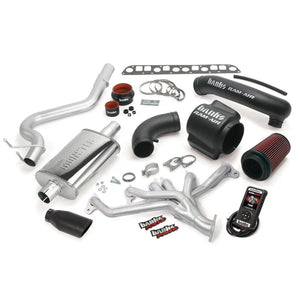 Banks Power 98-99 Jeep 4.0L Wrangler PowerPack System - SS Single Exhaust w/ Black Tip - Main Product View