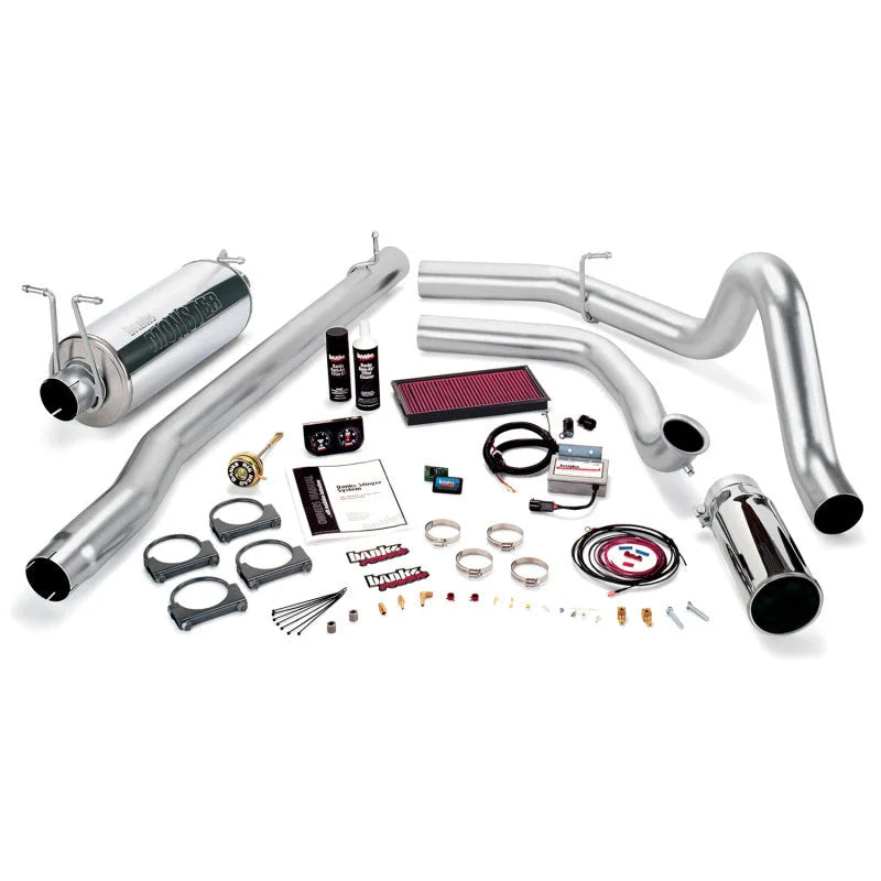 Banks Power 99.5 Ford 7.3L F250/350 Auto Stinger System - Side View