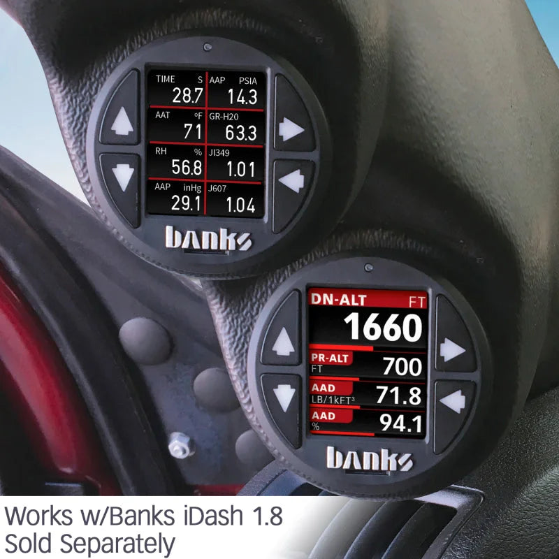 Banks Power AirMouse Ambient Air Density Sensor Module for iDash 1.8 Super Gauge - Back View