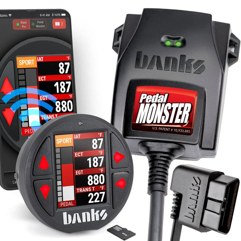 Banks Power Pedal Monster Kit Molex MX64 6-Way CONFIG 2 PM-03 w/iDash Data Pro 06-07 Chevy - Main Product View