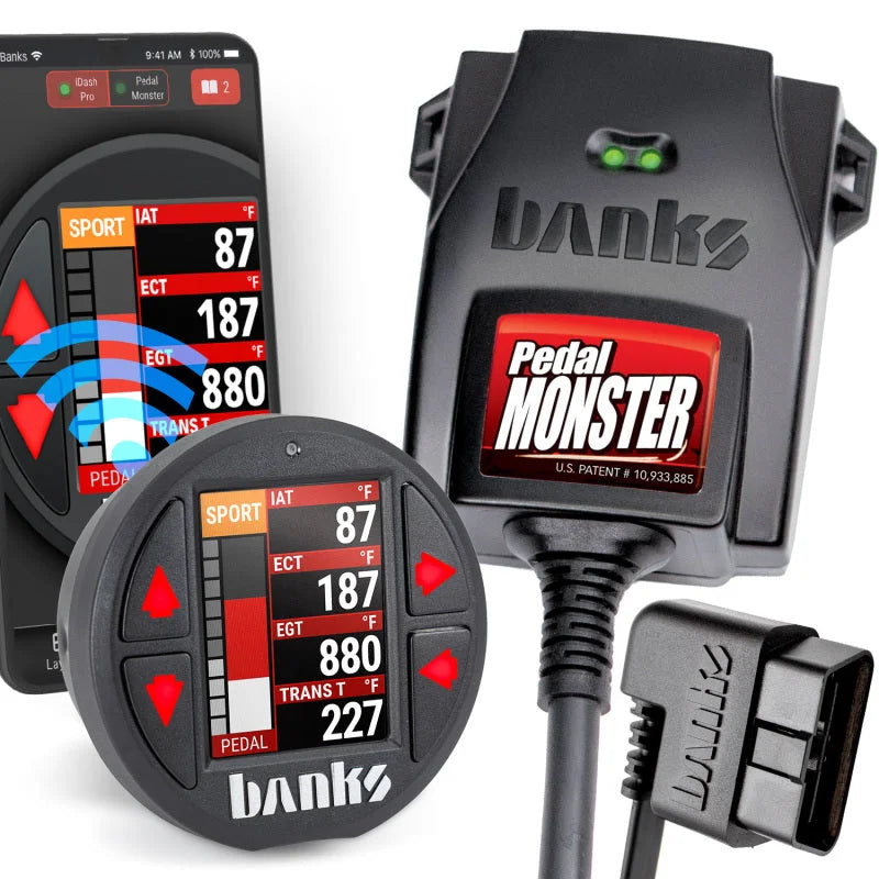 Banks Power Pedal Monster Kit Molex MX64 6-Way CONFIG 2 PM-03 w/iDash Pro 06-07 Chevy 2500/3500 - Main Product View