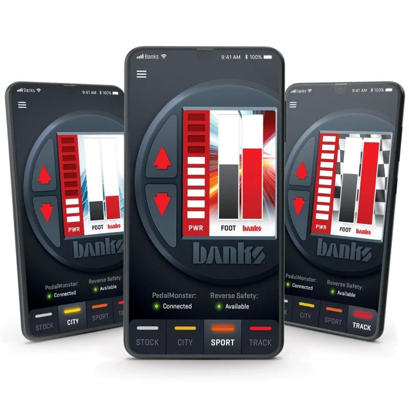 Banks Power Pedal Monster Kit (Stand-Alone) - TE Connectivity MT2 - 6 Way - Use w/Phone - Back View