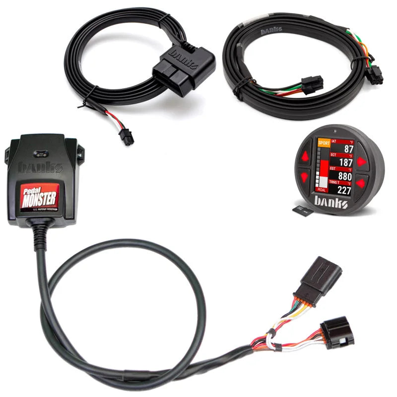Banks Power Pedal Monster Kit Sumitomo TS 025 Sealed Series (Black) 6-Way With iDash Data Pro - Detail View