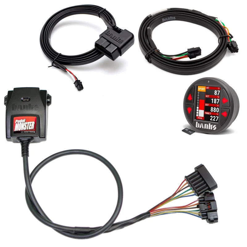 Banks Power Pedal Monster Kit Yazaki 090 II Sealed Series 6-Way CONFIG 1 PM-12 With iDash Data Pro - Detail View
