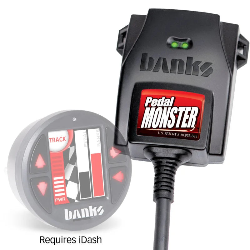 Banks Power Pedal Monster Throttle Sensitivity Booster for Use w/ Exst. iDash - 07-19 Ram 2500/3500 - Side View