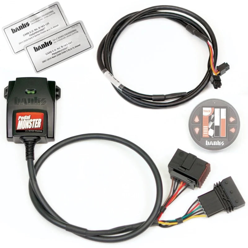 Banks Power Pedal Monster Throttle Sensitivity Booster for Use w/ Exst. iDash - 07-19 Ram 2500/3500 - Back View