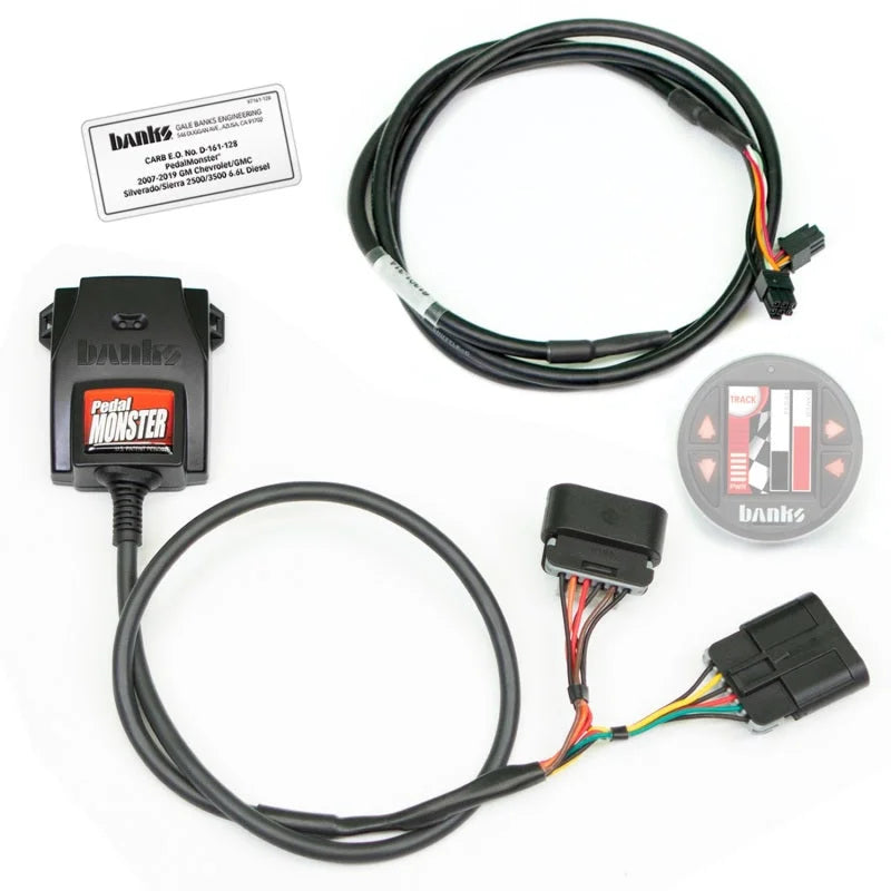 Banks Power Pedal Monster Throttle Sensitivity Booster for Use w/ Exst. iDash - 07.5-19 GM 2500/3500 - Side View