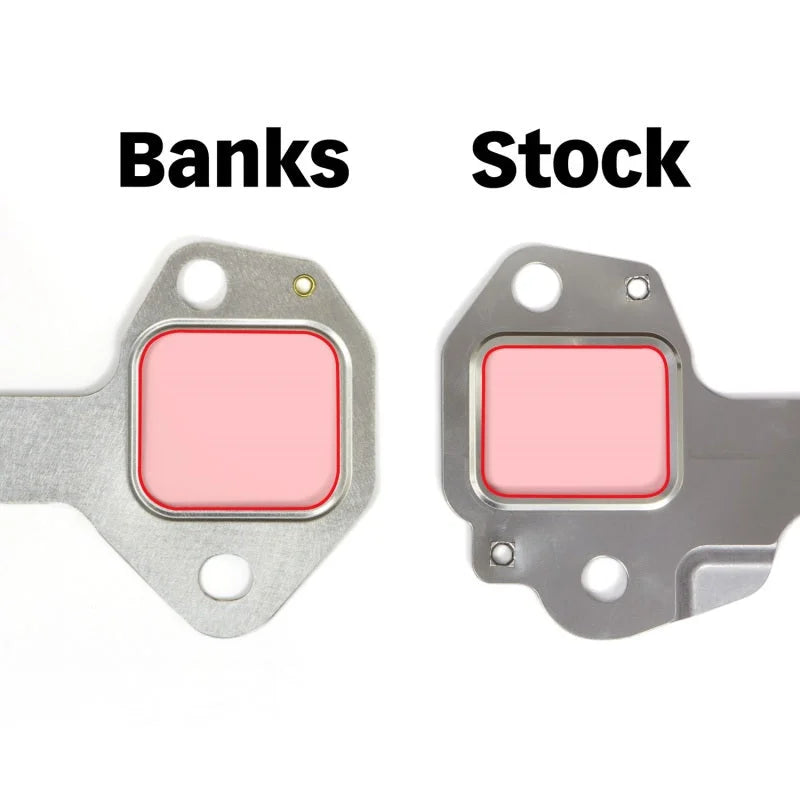Banks Power Racing Exhaust Manifold 01-16 Duramax LBZ-LML Race Ported (Hardware Not Included) - Back View