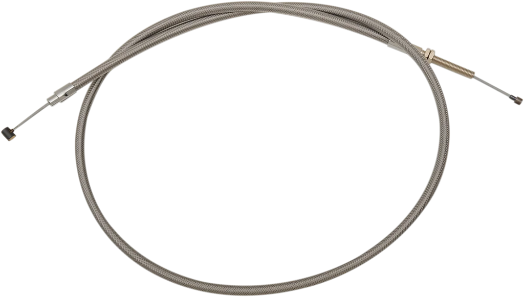 Barnett Clutch Cable - Kawasaki - Stainless Steel 102-45-10013 - Side View