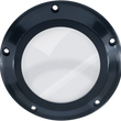 Load image into Gallery viewer, Barnett Derby Cover - Black/Clear - '07-'18 Big Twin 343-30-44013 - Main Product View
