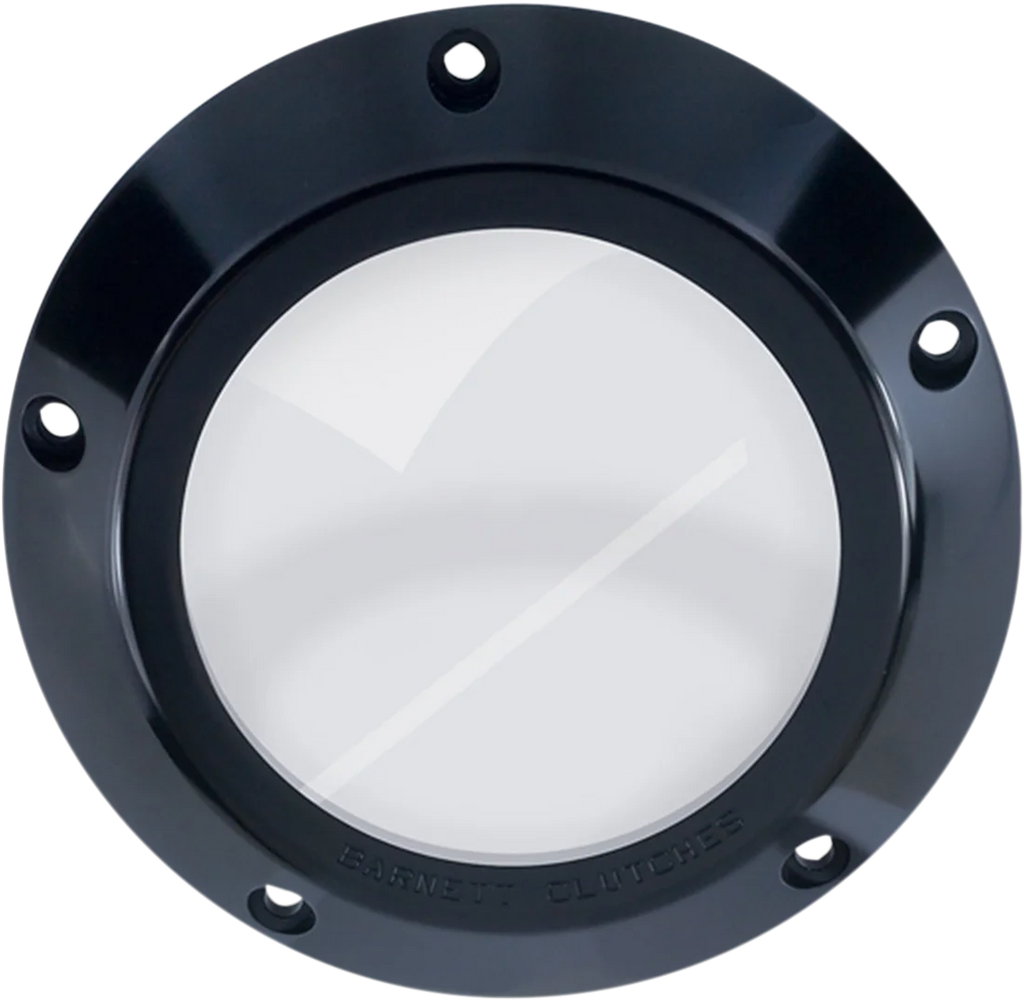 Barnett Derby Cover - Black/Clear - '99-'06 Big Twin 343-30-44006 - Main Product View