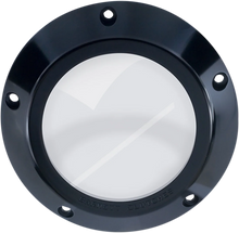 Load image into Gallery viewer, Barnett Derby Cover - Black/Clear - '99-'06 Big Twin 343-30-44006 - Main Product View