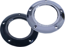 Load image into Gallery viewer, Barnett Derby Cover - Clear Black - M8 Softail 343-30-44018 - Side View