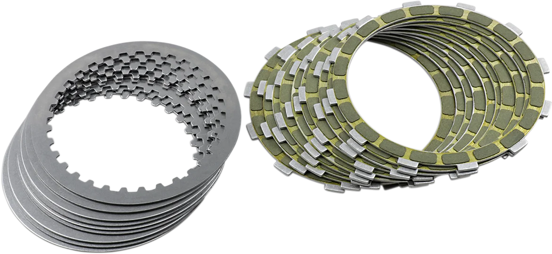 Barnett Extra Plate Clutch Kit - Aramid - Buell/'90-'97 Big Twin/'91-'13 XL 307-30-10011 - Side View