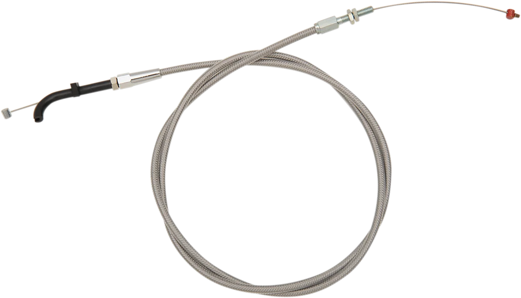 Barnett Idle Cable - Cruise - +12" - Stainless Steel 102-30-41004-12 - Side View