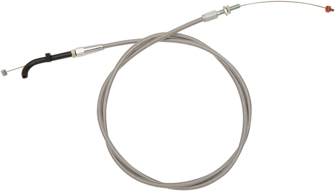 Barnett Idle Cable - Cruise - +8" - Stainless Steel 102-30-41035-8 - Side View