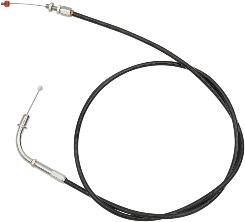 Barnett Throttle Cable - +6" - Victory - Black 101-85-30008-06 - Side View