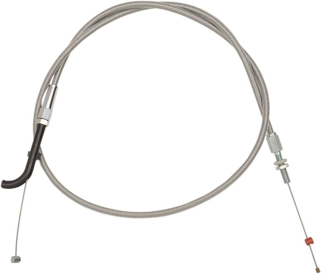 Barnett Throttle Cable - +6" - Victory - Stainless Steel 102-85-30003-06 - Side View