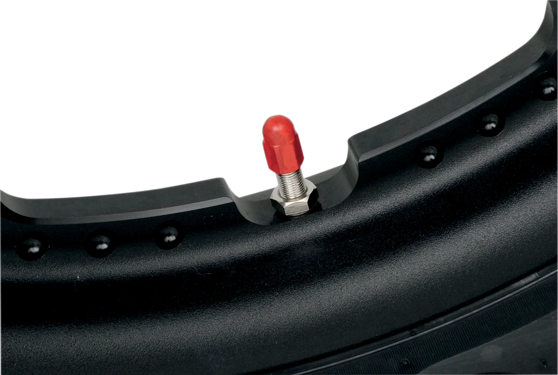 Barnett Valve Caps - Red Anodized 704-80-62001 - Side View