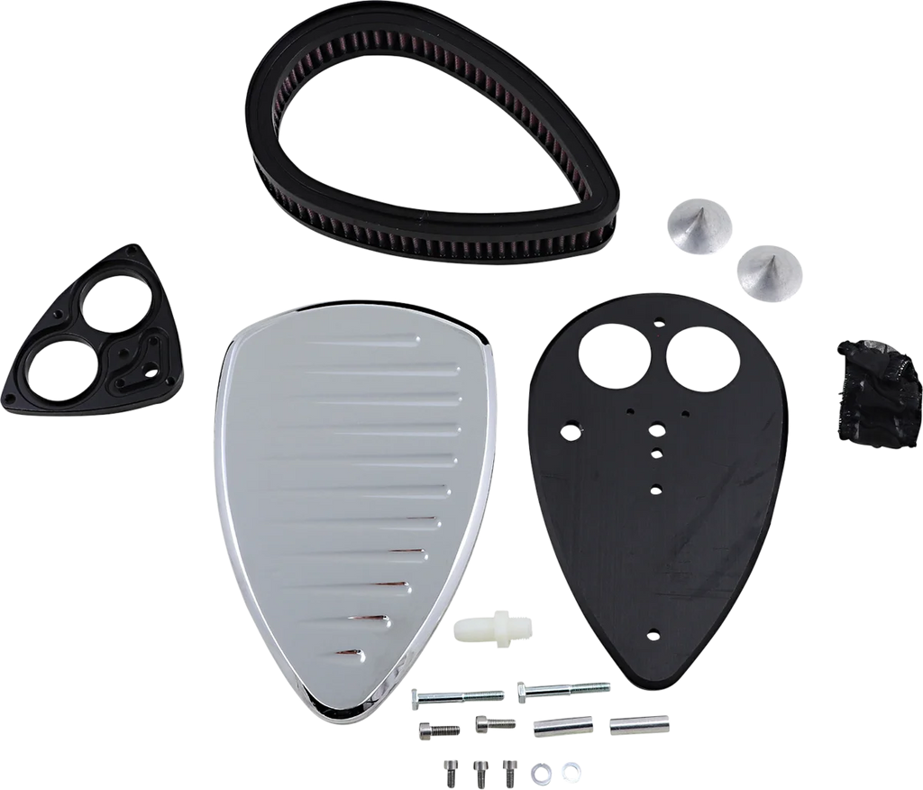 Baron Custom Accessories Big Air Kit - Comet - Chrome BA-2013-06 - Side View
