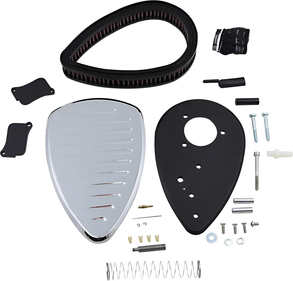 Baron Custom Accessories Big Air Kit - Comet - Chrome BA-2061-06 - Side View