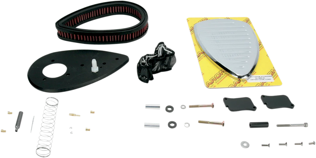 Baron Custom Accessories Big Air Kit - Comet - Chrome BA-2061-06 - Back View