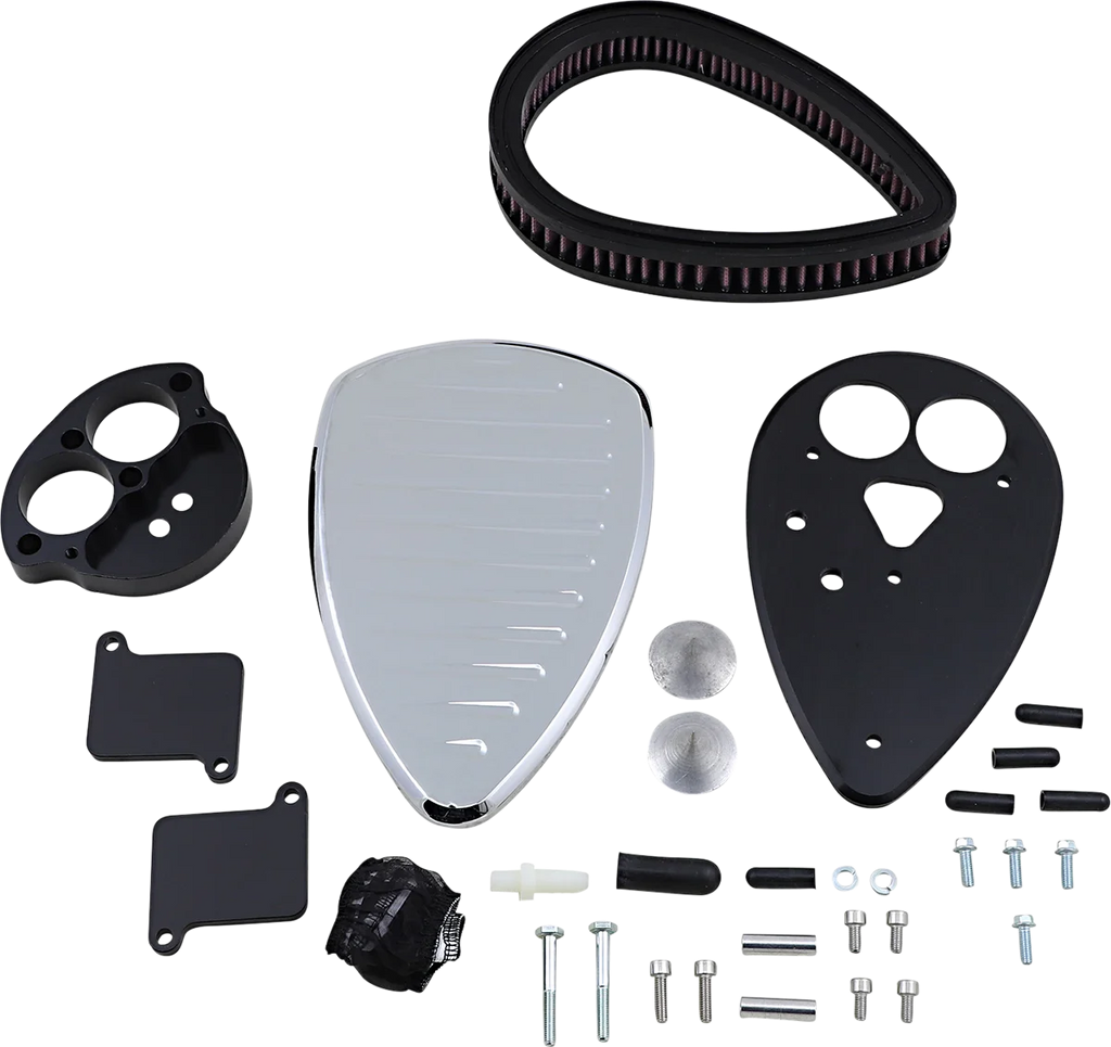 Baron Custom Accessories Big Air Kit - Comet - Chrome BA-2070-06 - Side View