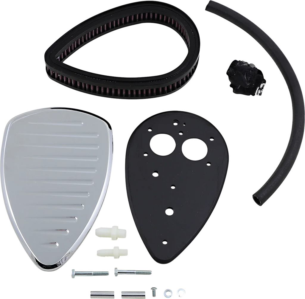 Baron Custom Accessories Big Air Kit - Comet - Chrome BA-2074-06 - Side View