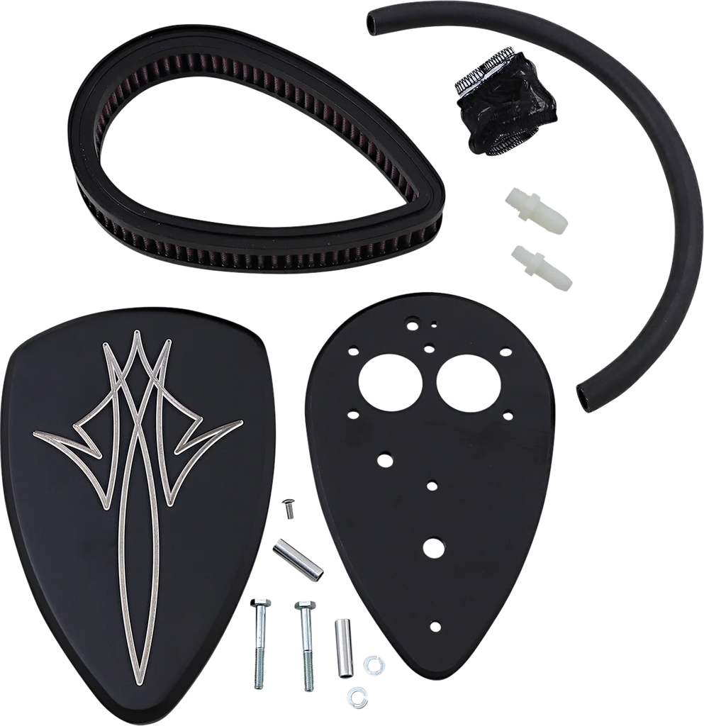 Baron Custom Accessories Big Air Kit - Pinstripe - Black BA-2074-13B - Side View