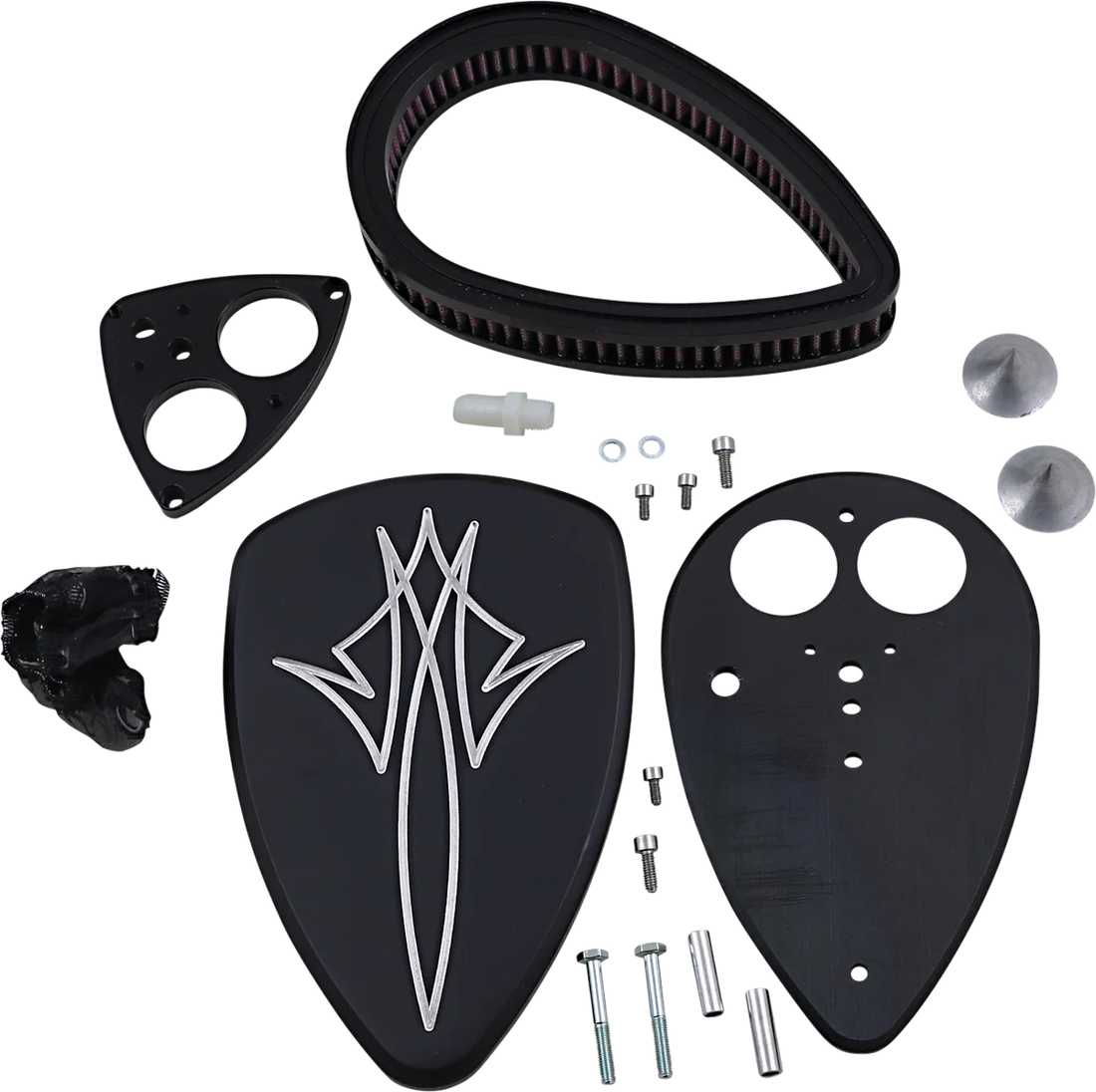 Baron Custom Accessories Big Air Kit - Pinstripe - Black BA-2013-13B - Side View
