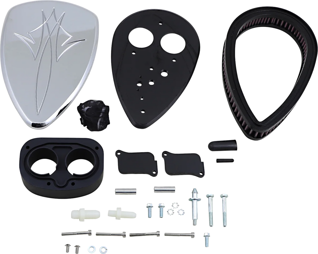 Baron Custom Accessories Big Air Kit - Pinstripe - Chrome BA-2060-13 - Main Product View