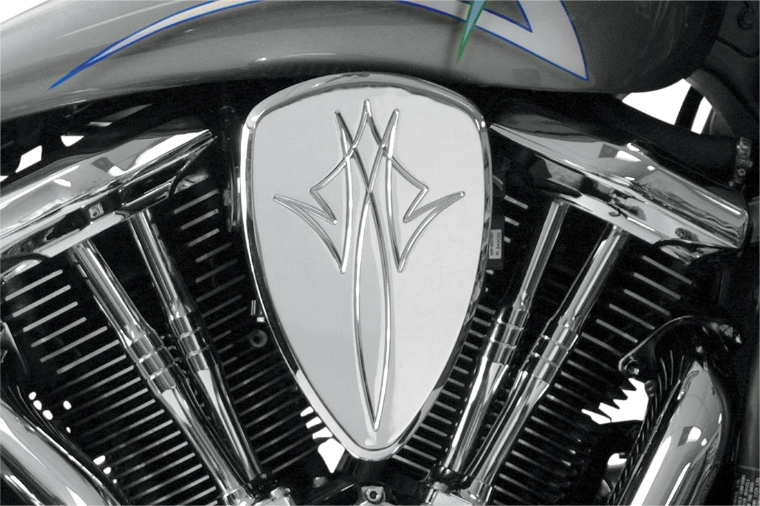 Baron Custom Accessories Big Air Kit - Pinstripe - Chrome BA-2060-13 - Side View