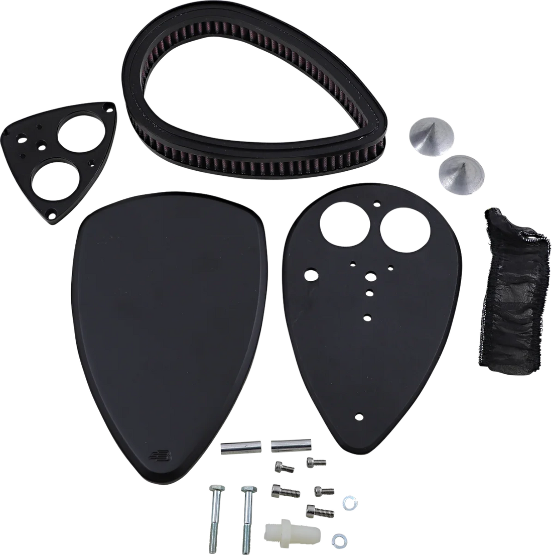 Baron Custom Accessories Big Air Kit - Smooth - Black BA-2013-00B - Back View