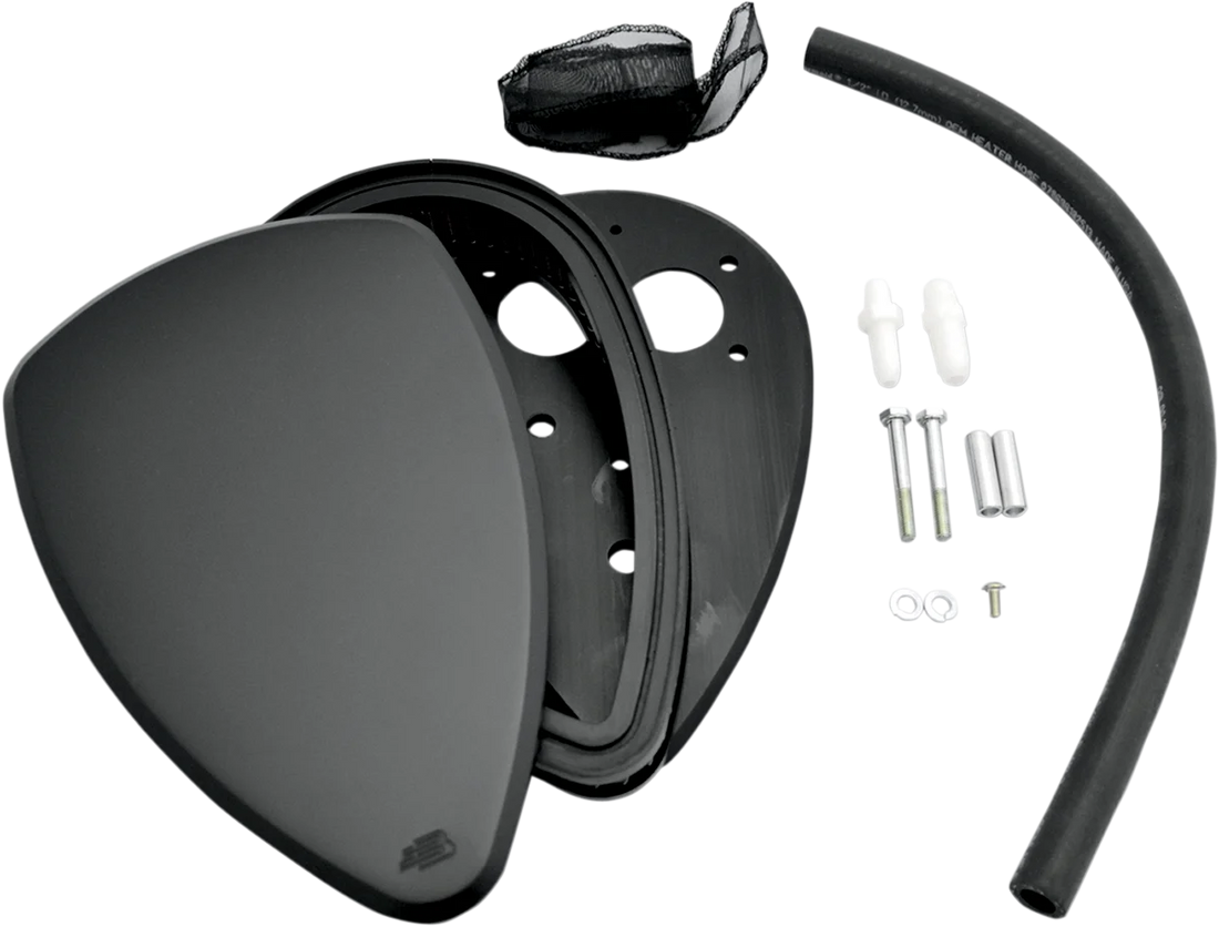 Baron Custom Accessories Big Air Kit - Smooth - Black BA-2074-00B - Back View
