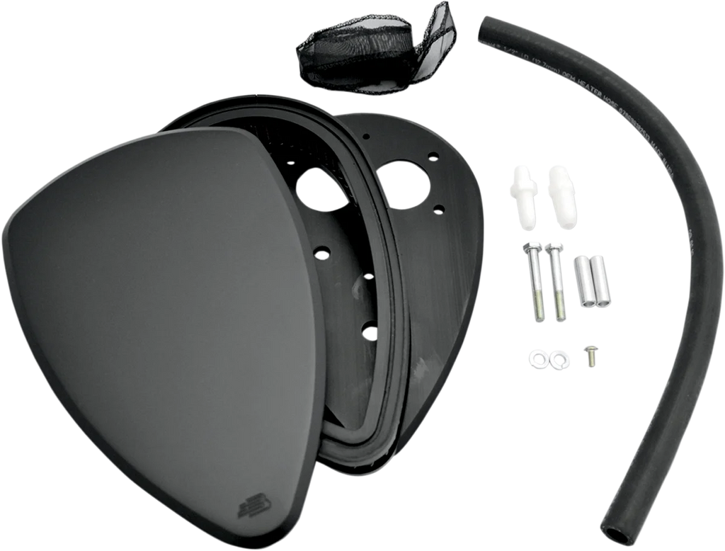 Baron Custom Accessories Big Air Kit - Smooth - Black BA-2074-00B - Back View
