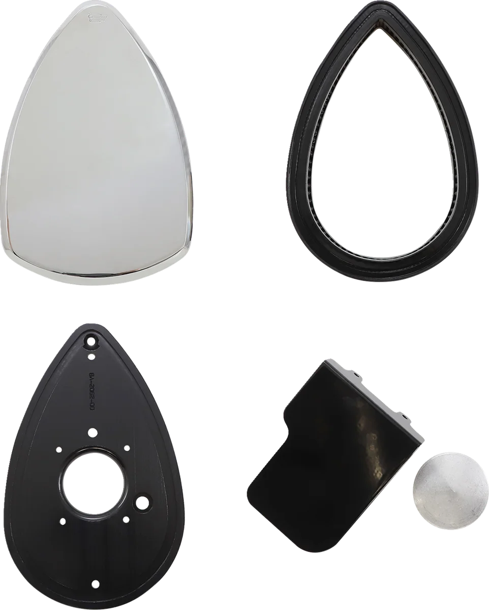 Baron Custom Accessories Big Air Kit - Smooth - Chrome BA-2062-00 - Side View