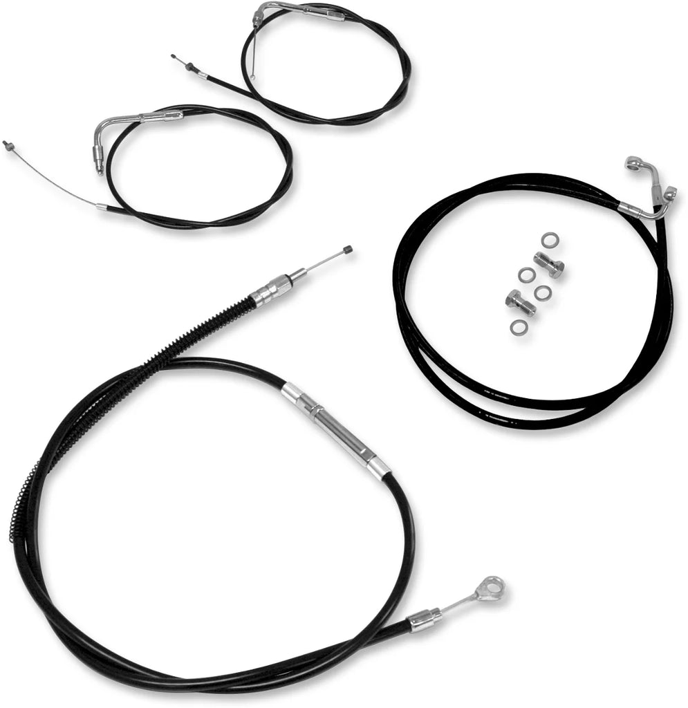 Baron Custom Accessories Cable Kit - +2" - Bolt - Black BA-8050KT-08B - Main Product View