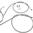 Load image into Gallery viewer, Baron Custom Accessories Cable Line Kit - 12" - 14" - XVS650CU - Stainless Steel BA-8014KT-12 - Main Product View