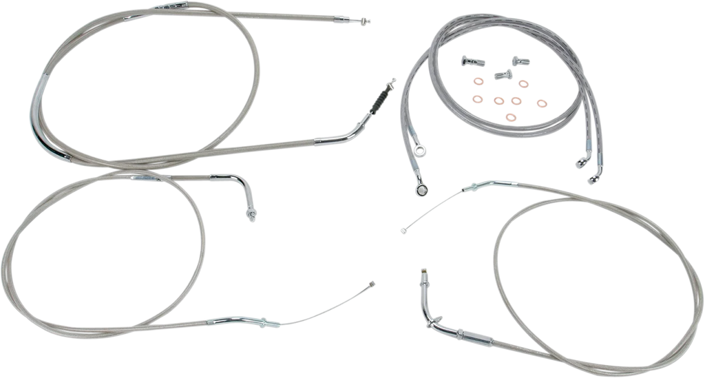 Baron Custom Accessories Cable Line Kit - 15" - 17" - VN2000 - Stainless Steel BA-8076KT-16 - Main Product View