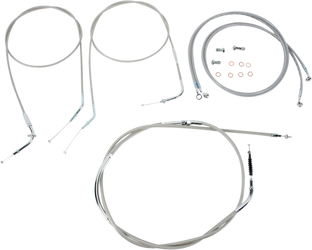 Baron Custom Accessories Cable Line Kit - 18" - 20" - VN2000 - Stainless Steel BA-8076KT-18 - Main Product View