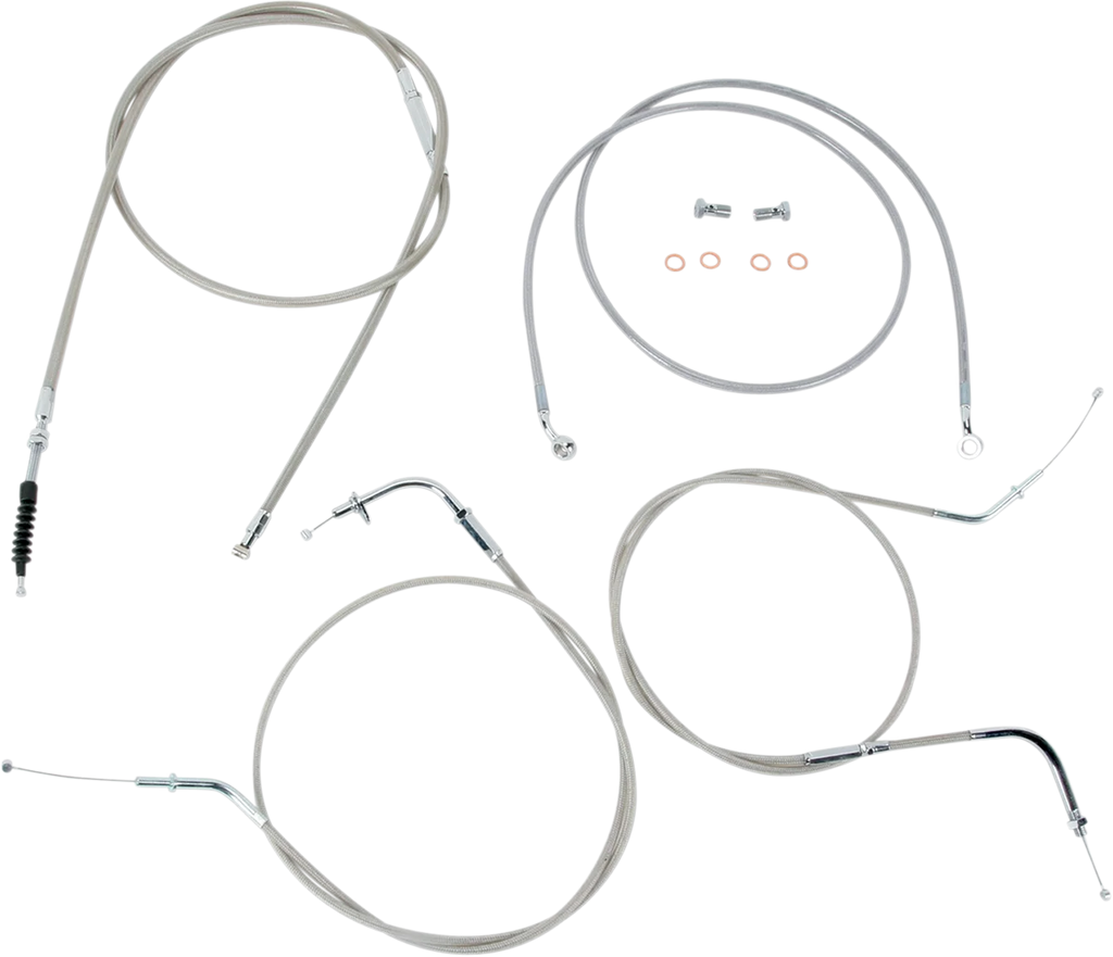 Baron Custom Accessories Cable Line Kit - 18" - 20" - VN900 - Stainless Steel BA-8074KT-18 - Main Product View