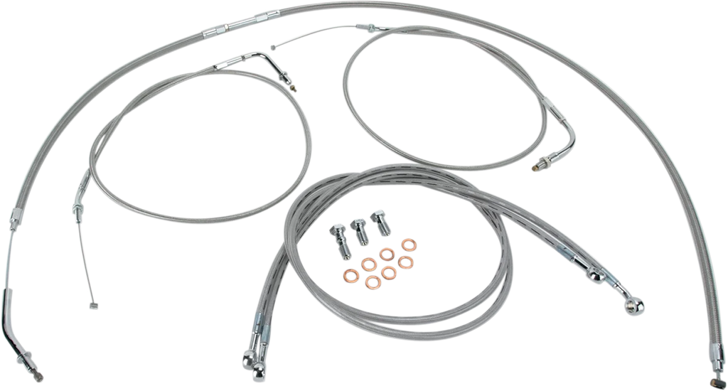 Baron Custom Accessories Cable Line Kit - 18" - 20" - VN900 - Stainless Steel BA-8074KT-18 - Side View