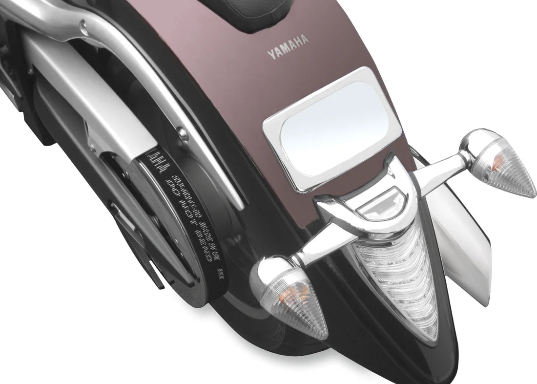 Baron Custom Accessories Curved License Kit - Yamaha BA-3122-00 - Side View