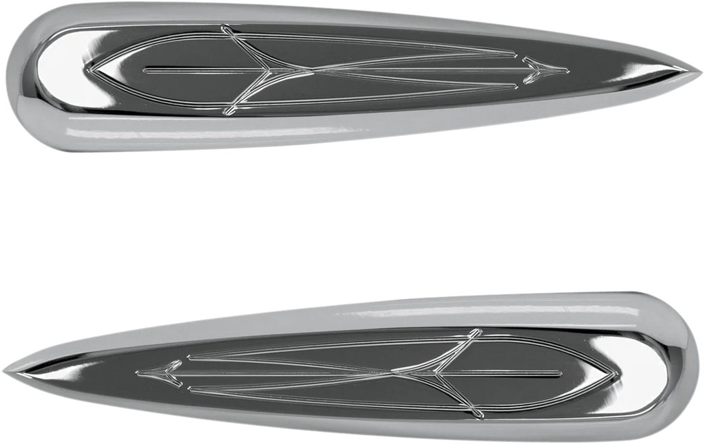 Baron Custom Accessories Cylinder Covers - Chrome - Comet Deco BA-7624-13 - Main Product View