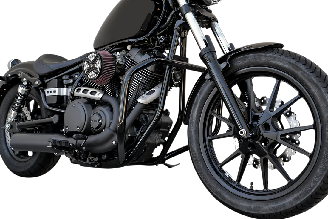 Baron Custom Accessories Engine Guard - Black - Bolt BA-7150-00B - Side View