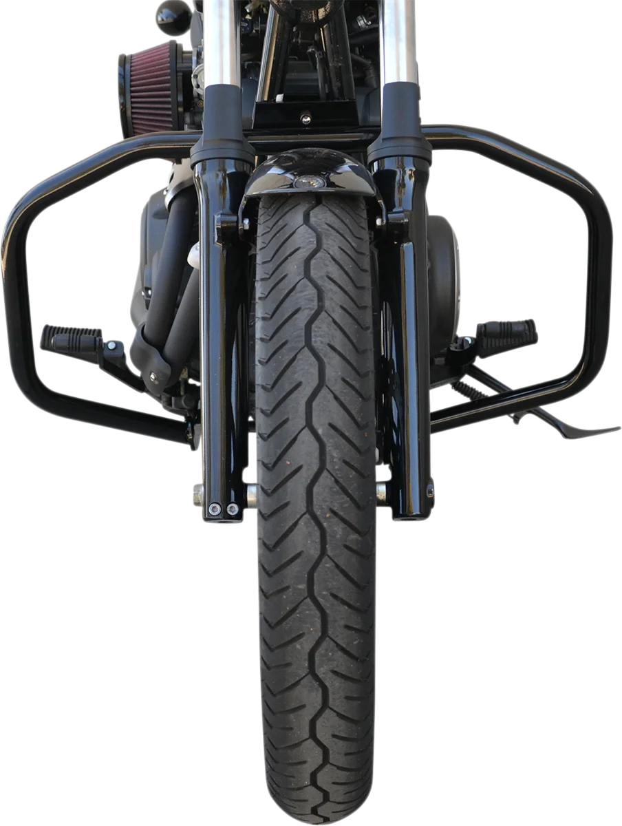 Baron Custom Accessories Engine Guard - Black - Bolt BA-7150-00B - Back View