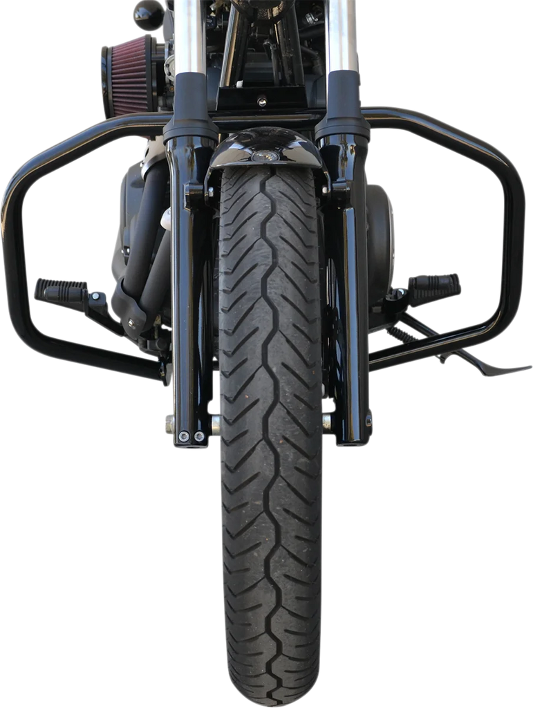 Baron Custom Accessories Engine Guard - Black - Bolt BA-7150-00B - Back View