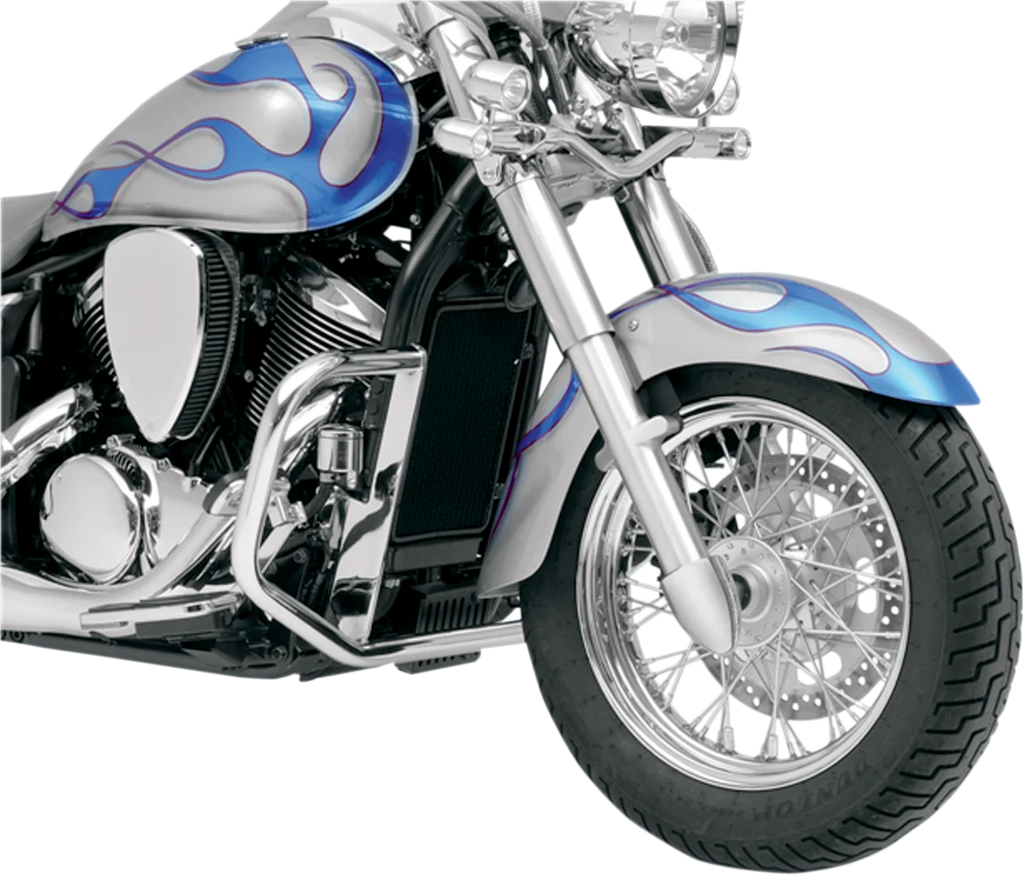 Baron Custom Accessories Engine Guard - Chrome - Kawasaki BA-7174-00 - Side View