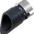 Load image into Gallery viewer, Baron Custom Accessories Family Jewel Exhaust Tip - Black - Mini Scalloped BA-1100-02B - Main Product View