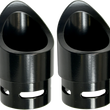 Load image into Gallery viewer, Baron Custom Accessories Family Jewel Exhaust Tip - Black - Mini Scalloped BA-1100-02B - Side View